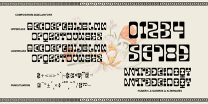 Zagelah Font Poster 7