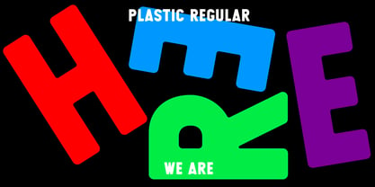 ME Plastic Font Poster 1