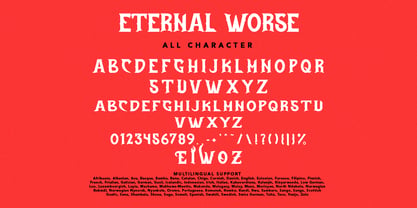Eternal Worse Font Poster 7