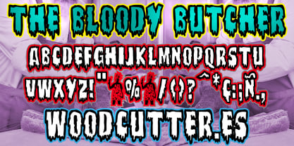 The Bloody Butcher Font Poster 3