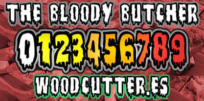 The Bloody Butcher Font Poster 6