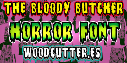 The Bloody Butcher Font Poster 1