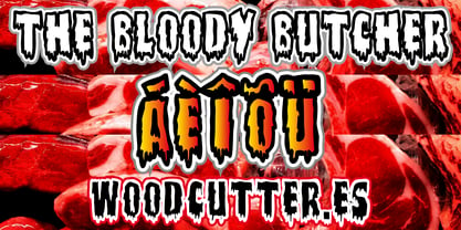 The Bloody Butcher Font Poster 5