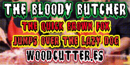 The Bloody Butcher Font Poster 2