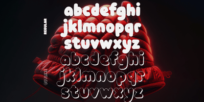 Double Bubble 3 D Font Poster 8