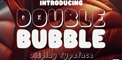 Double Bubble 3 D Font Poster 1