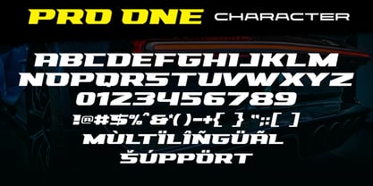 Racing Pro One Font Poster 6