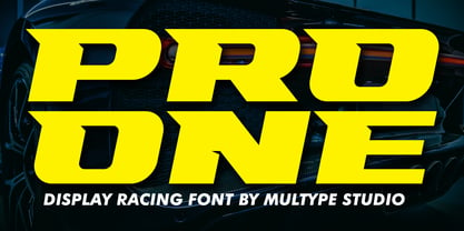Racing Pro One Font Poster 1