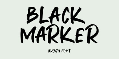 Black marker Font Poster 1