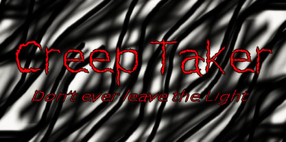 Creep Taker Font Poster 1