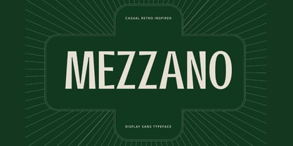 Mezzano Font Poster 1