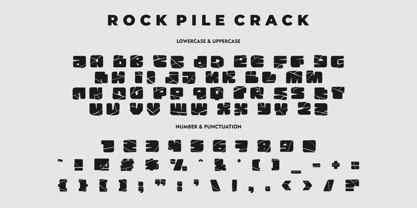 Rock Pile Font Poster 11