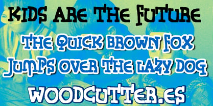 Kids Are The Future Font Poster 2