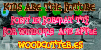 Kids Are The Future Font Poster 5