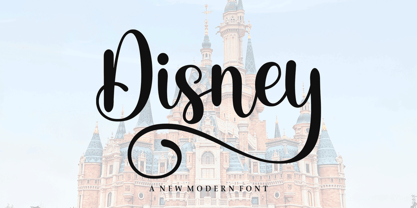 Disney Script Font Poster 1