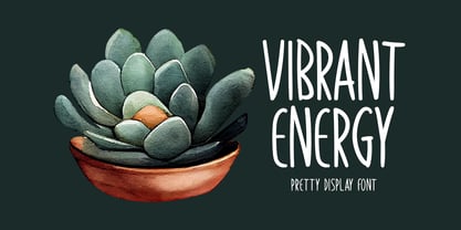 Vibrant Energy Fuente Póster 1
