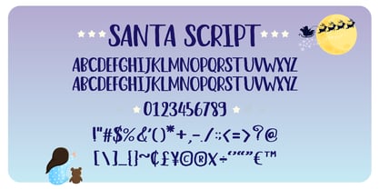 Santa Christmas Font Poster 8