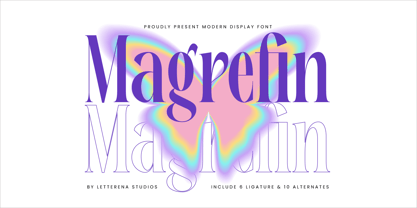 Magrefin Font Poster 1