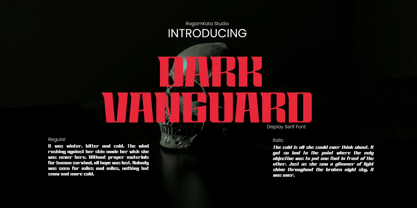 DarkVanguard Font Poster 1