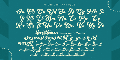 Midnight Antique Font Poster 8