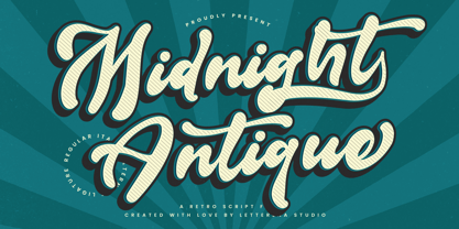 Midnight Antique Font Poster 1