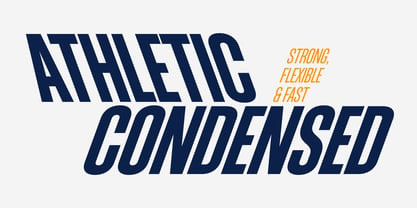 Athletic Condensed Police Poster 1