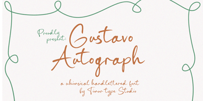 Gustavo Autograph Font Poster 1