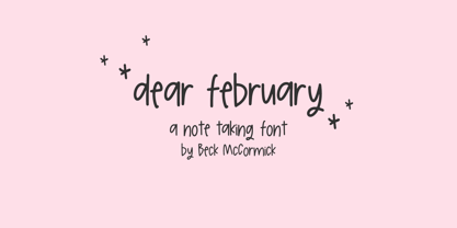 Dear February Sans Font Poster 1