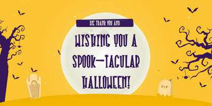 Halloween Plaque Font Poster 8