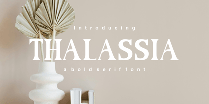 Thalassia Font Poster 1