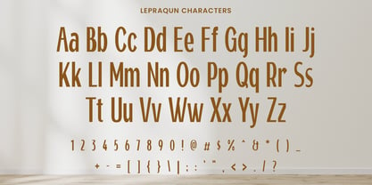 Lepraqun Font Poster 4