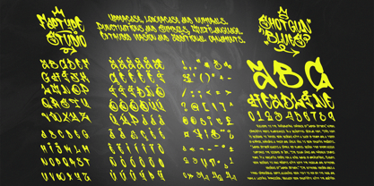 Shotgun Blues Graffiti Font Poster 13