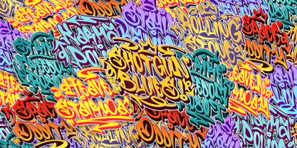 Shotgun Blues Graffiti Font Poster 7