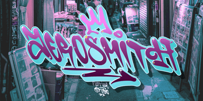 Shotgun Blues Graffiti Font Poster 12