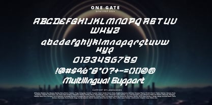 One Gate Font Poster 9