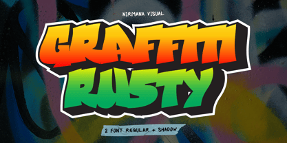 Graffiti Rusty Font Poster 1