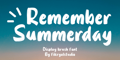 Remember Summerday Font Poster 1