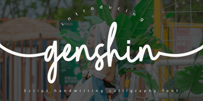 Genshin Font Poster 1