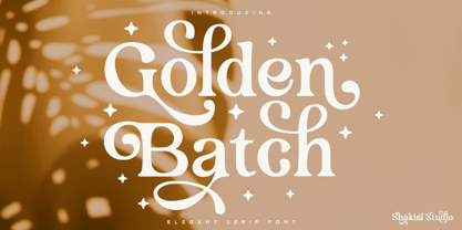 Golden Batch Font Poster 1