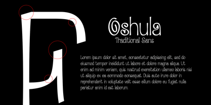 Oshula Font Poster 4