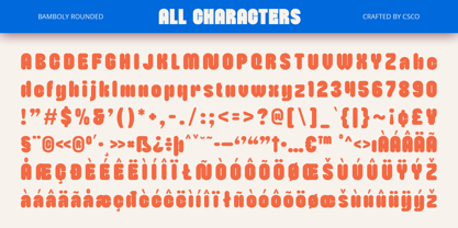 Bamboly Rounded Font Poster 6