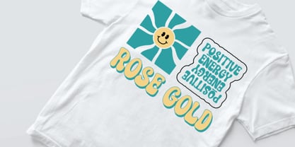 Extrusion d'or rose Police Poster 11