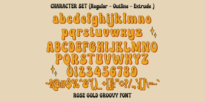 Rose Gold Extrude Font Poster 8
