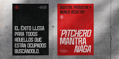 MN Pitchero Font Poster 9