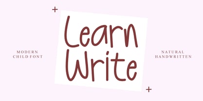 Learn Write Font Poster 1
