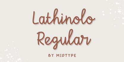 Lathinolo Font Poster 1