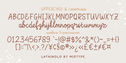 Lathinolo Font Poster 6