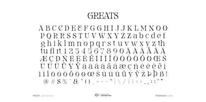Greats Font Poster 6