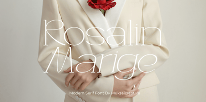 Rosalin Marige Font Poster 1