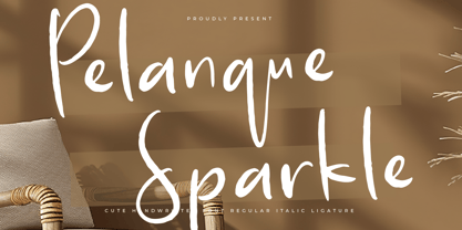 Pelanque Sparkle Font Poster 1